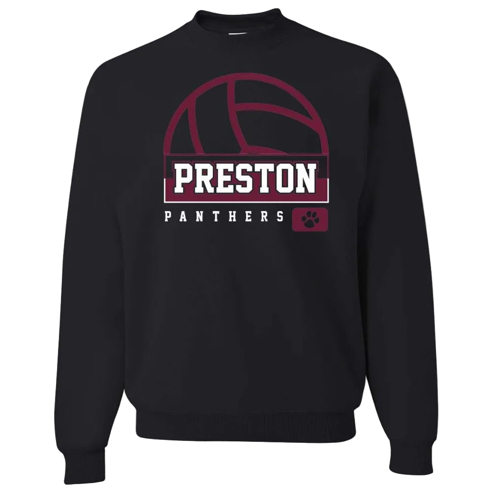 Preston High School Team Sweatshirt w/ Volleyball Logo 
