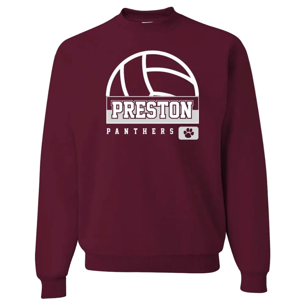 Preston High School Team Sweatshirt w/ Volleyball Logo 