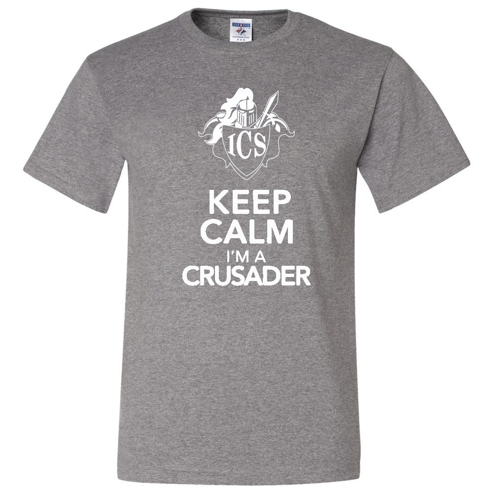 Immaculate Conception School Spirit Short Sleeve T-Shirt w/ Keep Calm Logo 