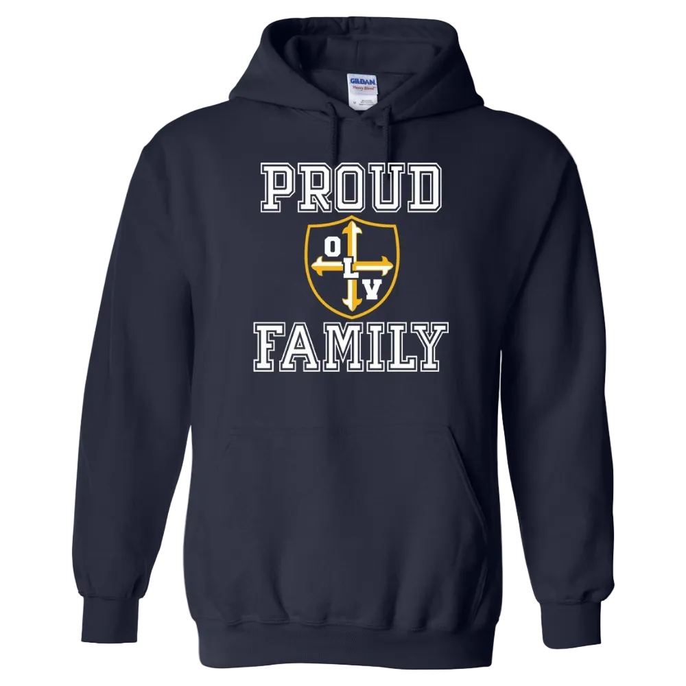 Our Lady of Victory School Spirit Pullover Hoodie w/ Proud Family Logo 