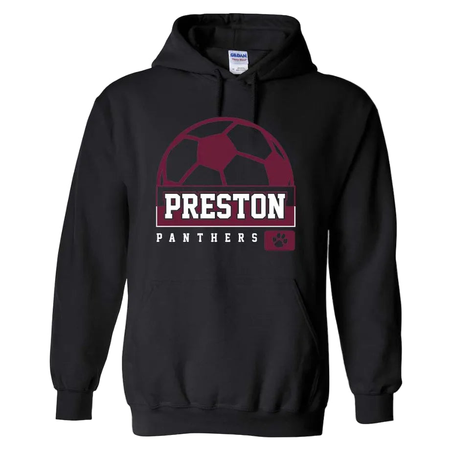 Preston High School Team Pullover Hoodie w/ Soccer Logo 