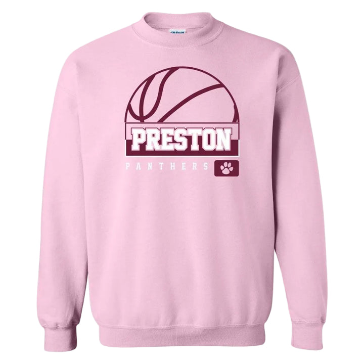 Preston High School Team Sweatshirt w/ Basketball Logo 