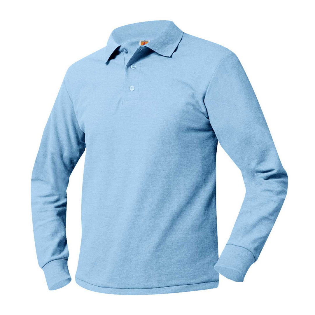 Light Blue Long Sleeve Polo