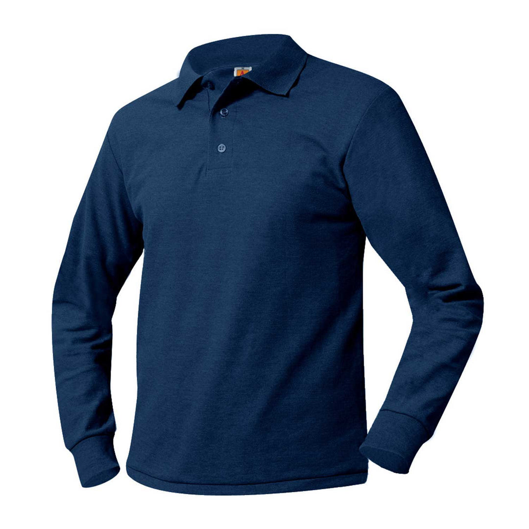 Navy Long Sleeve Polo