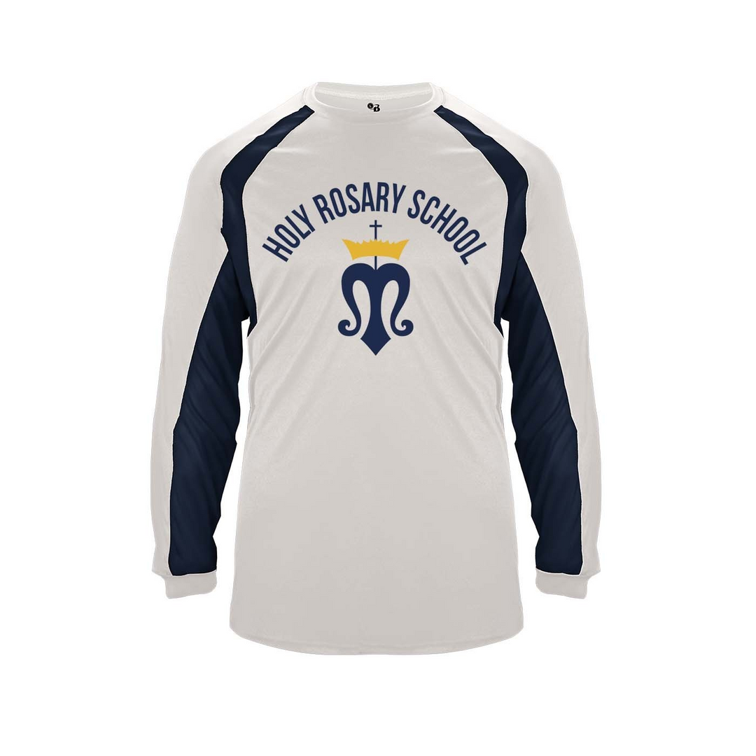 Holy Rosary School Spirit Hook Long Sleeve T-shirt w/ Logo 