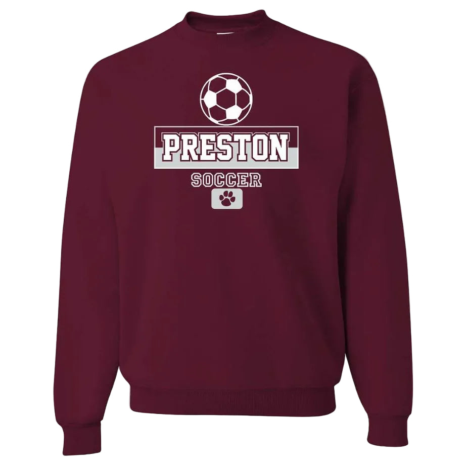 Preston High School Team Sweatshirt w/ Soccer Logo 