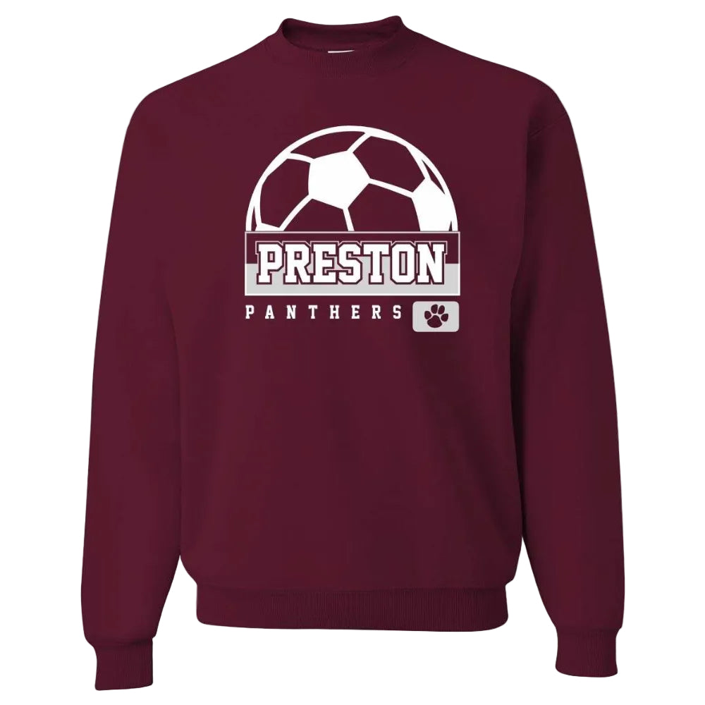 Preston High School Team Sweatshirt w/ Soccer Logo 