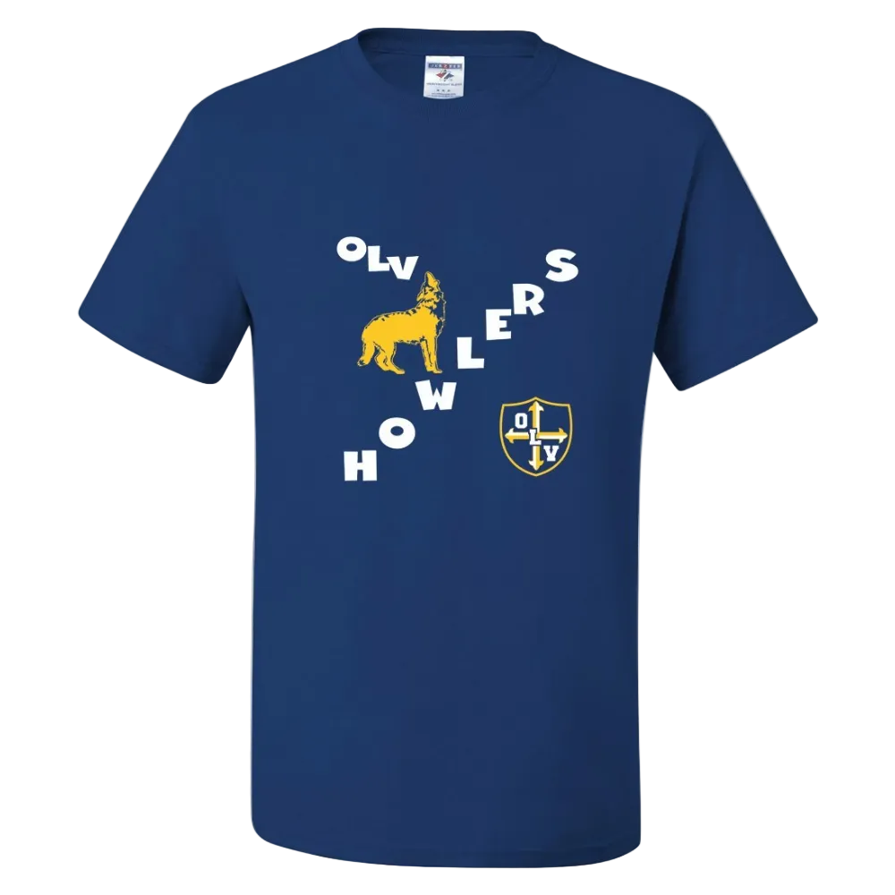 Our Lady of Victory School Spirit Short Sleeve T-Shirt w/ Howlers Logo 