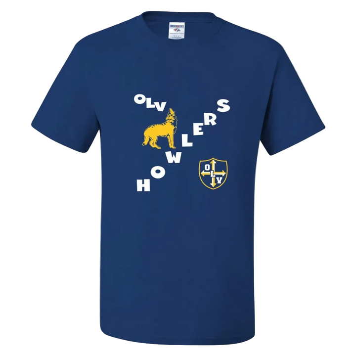 Our Lady of Victory School Spirit Short Sleeve T-Shirt w/ Howlers Logo 