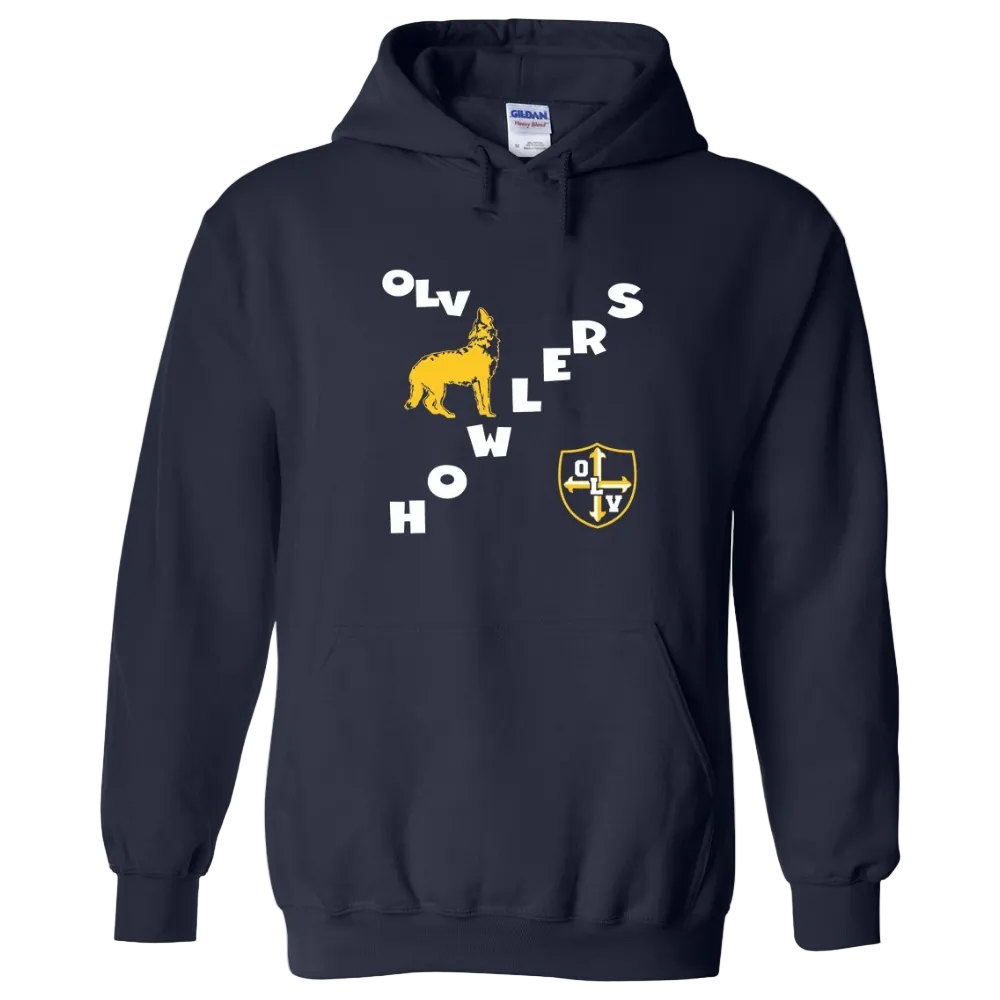Our Lady of Victory School Spirit Pullover Hoodie w/ Howlers Logo 