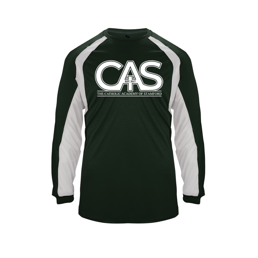 Catholic Academy of Stamford Spirit Hook Long Sleeve T-shirt w/ Spirit Logo 