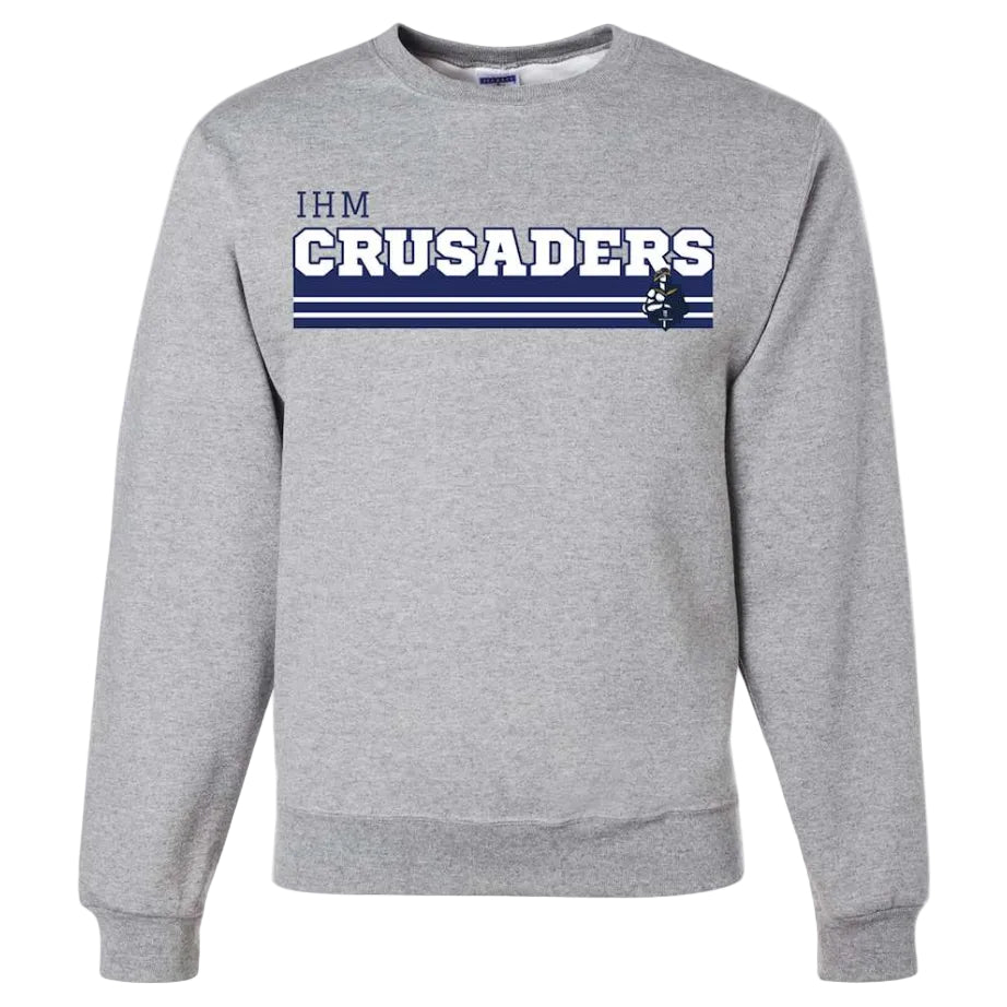 Immaculate Heart of Mary School Spirit Sweatshirt w/ Crusader Stripe Logo 