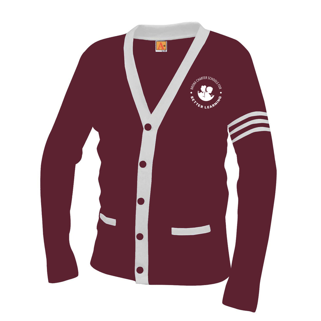 Bronx Charter for Better Learning Varsity 2 Pocket Cardigan w/ Logo