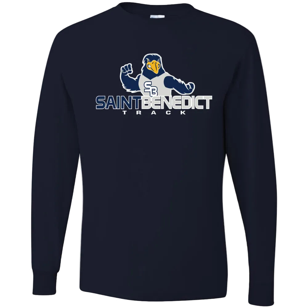 St. Benedict School Team Long Sleeve T-shirt w/ Track Logo 
