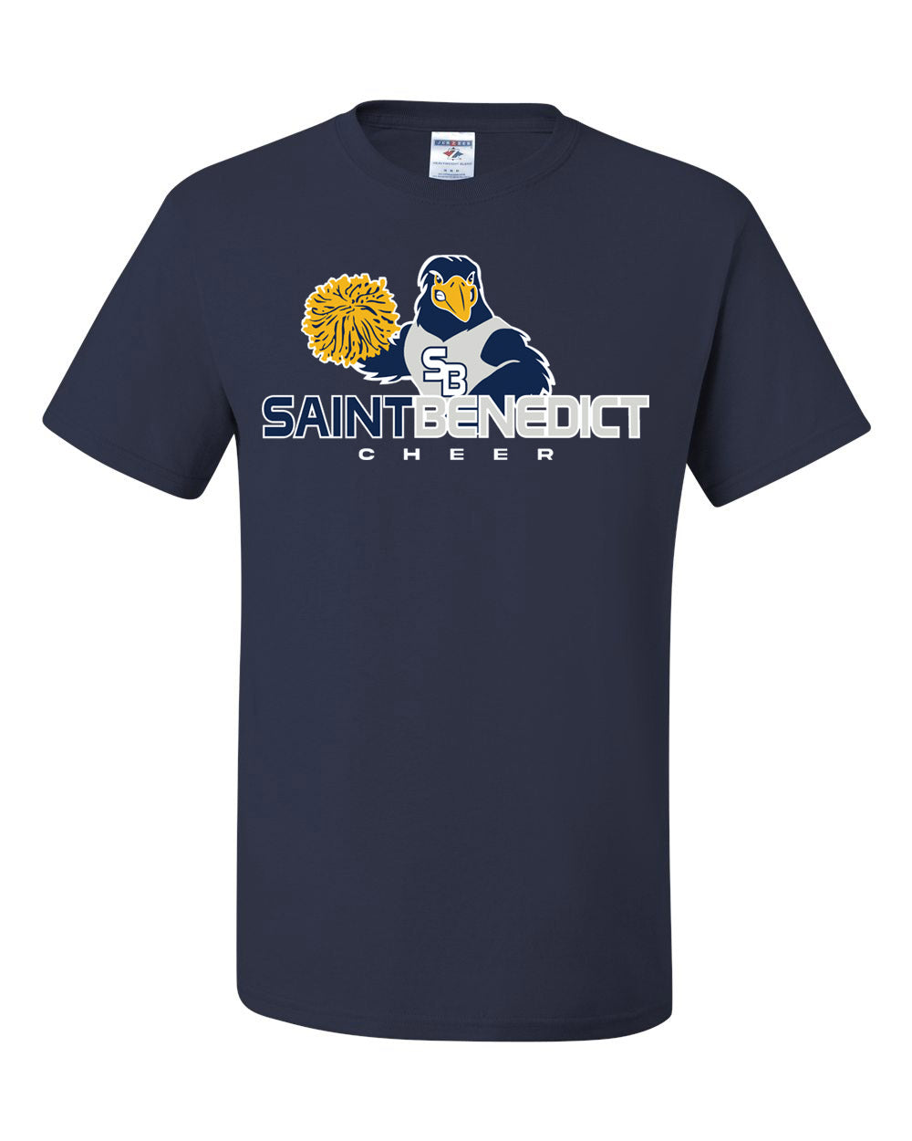 St. Benedict School Team Short Sleeve T-Shirt w/ Cheer Logo 