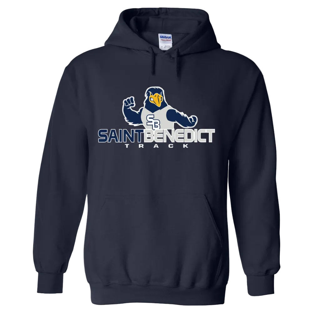 St. Benedict School Team Pullover Hoodie w/ Track Logo 