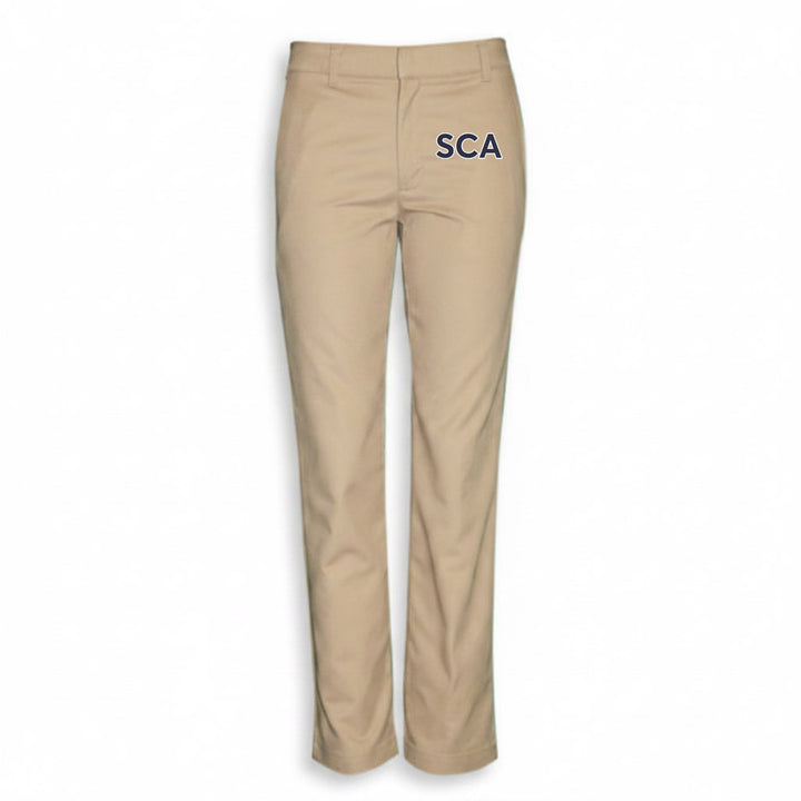 St. Catharine Academy Modern Fit Khaki Girls Slacks w/ Logo