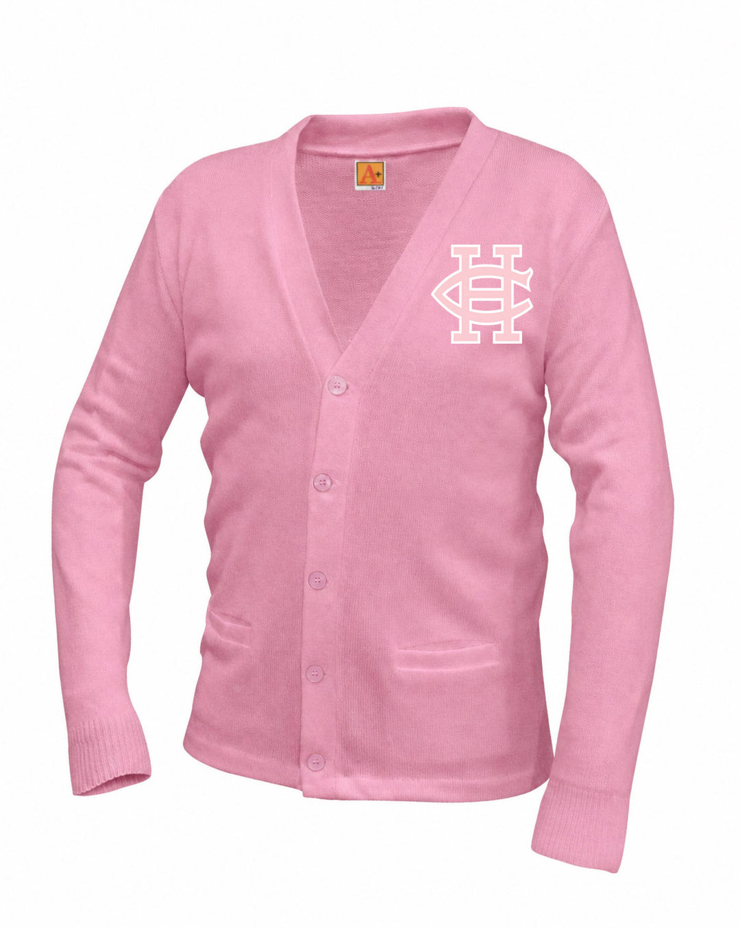 Pink 2 Pocket Cardigan
