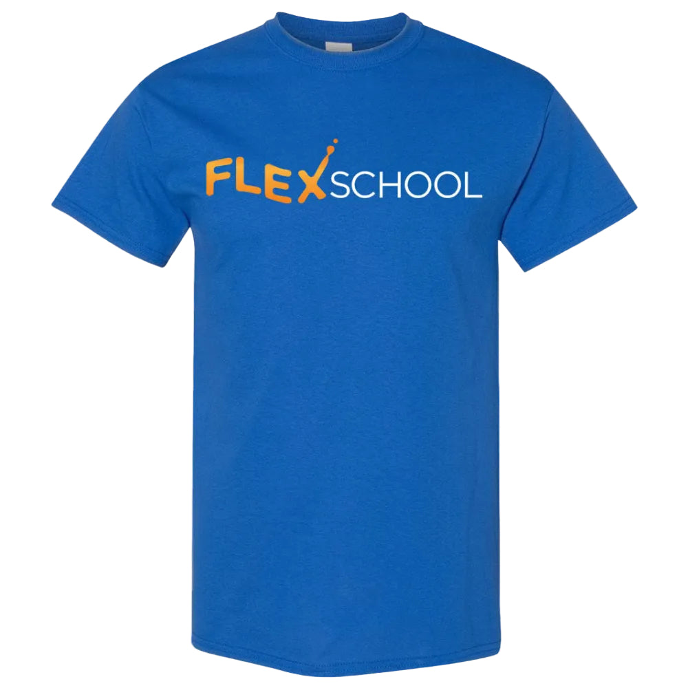 Flex School Spirit Short Sleeve T-Shirt w/ School Logo 