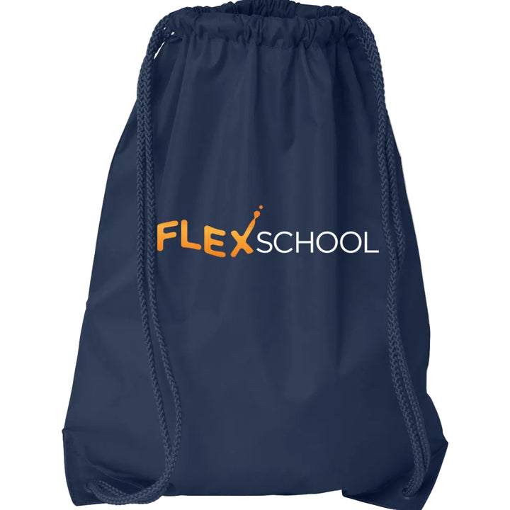 Flex School Spirit Cinch Bag w/ School Logo 