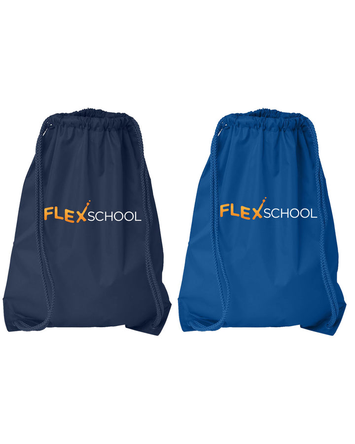 Flex School Spirit Cinch Bag w/ School Logo 