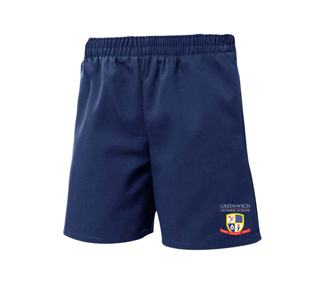 Greenwich Catholic School Dark Navy Pull On Dress Short w/Logo