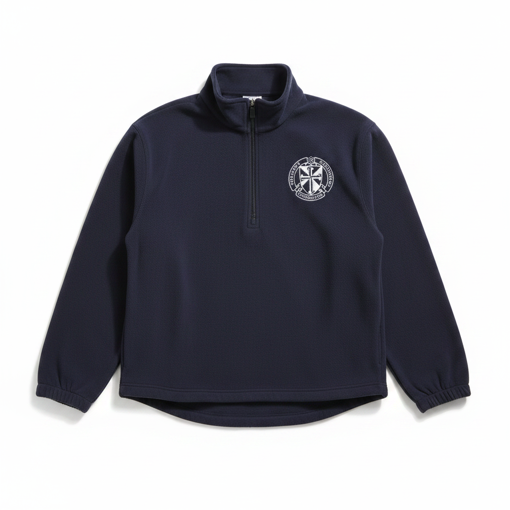 Sts. John and Paul School Navy Half Zip Fleece w/ Logo