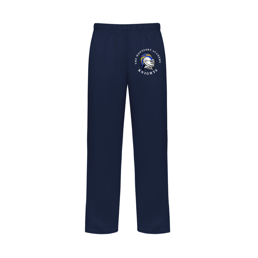 The Montfort Academy Open Bottom Gym Sweatpants w/ Logo