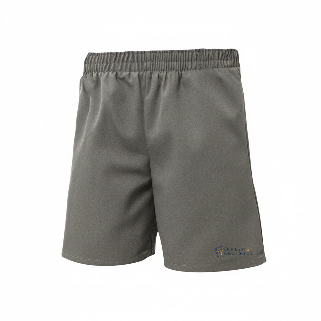 Our Lady of Grace School Gray Pull On Dress Short w/Logo
