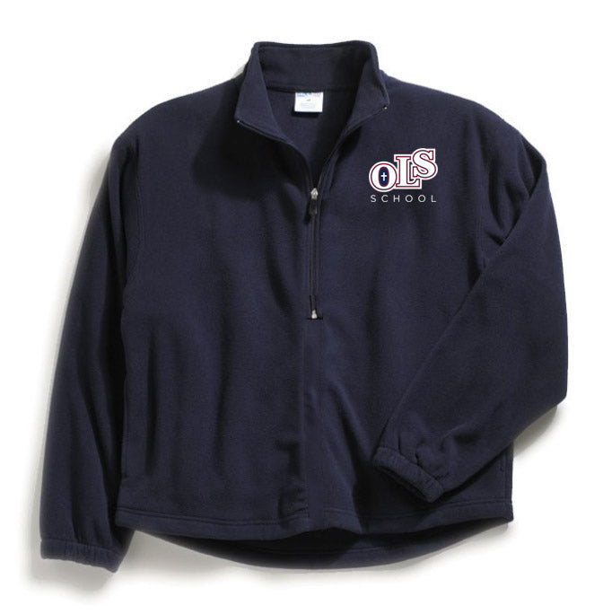 Our Lady of Sorrows School Navy Half Zip Fleece w/ Logo
