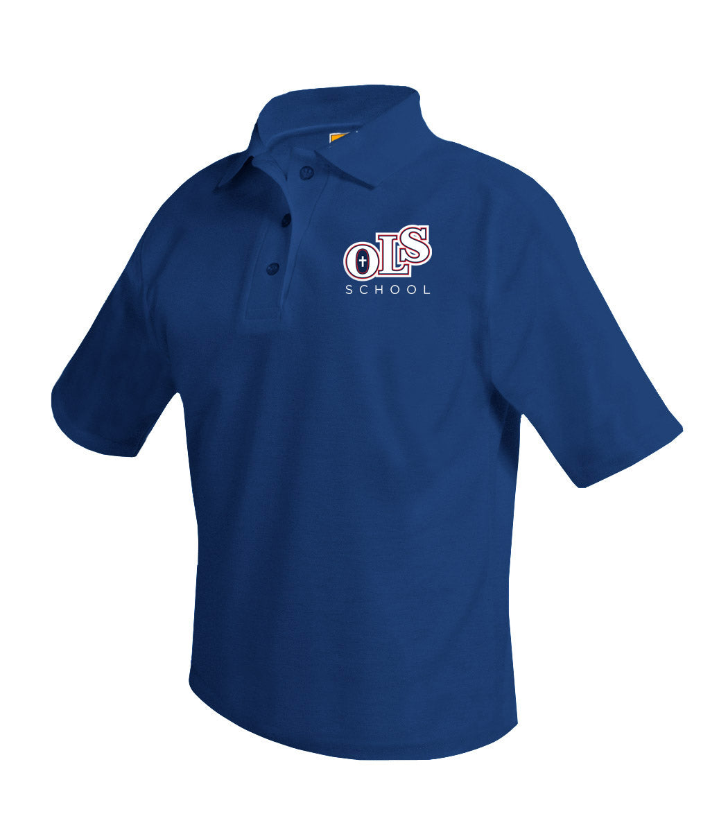 Our Lady of Sorrows School Navy Short Sleeve Polo w/ Logo