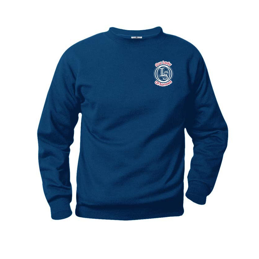Our Lady of Sorrows Navy Sweatshirt w/ Logo