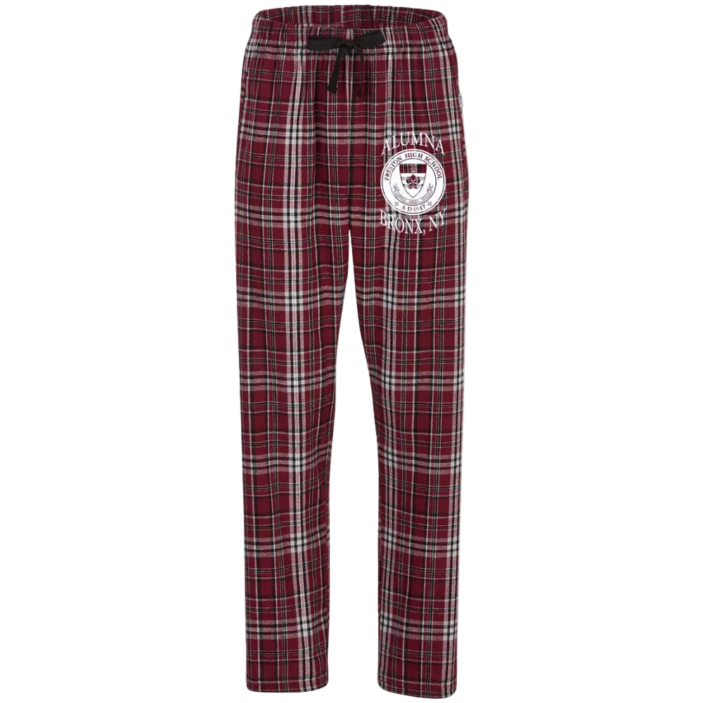 Preston High School Plaid Pajama Pants w/ Alumna Logo 