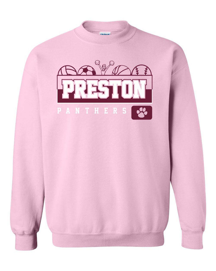 Preston High School Team Sweatshirt w/ Cheer Logo 