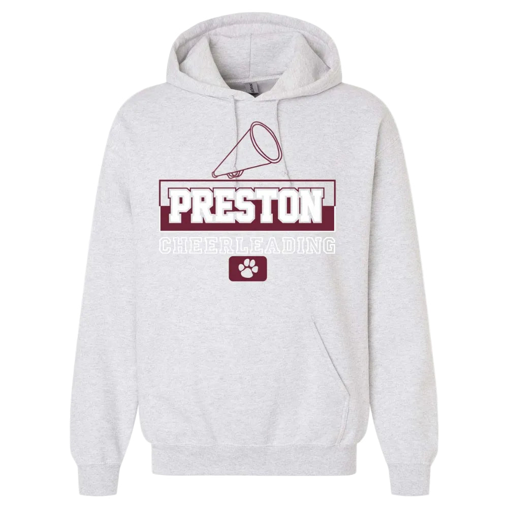 Preston High School Team Pullover Hoodie w/ Cheer Logo 