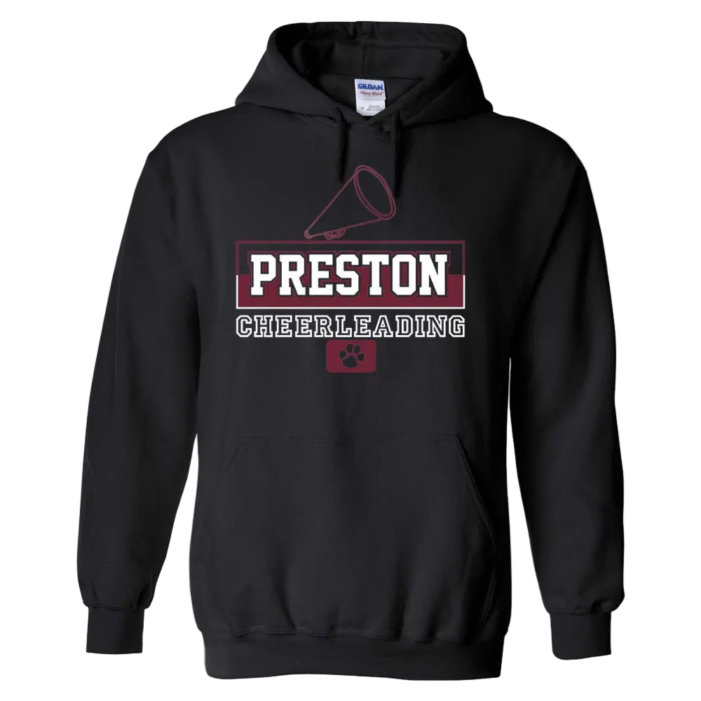 Preston High School Team Pullover Hoodie w/ Cheer Logo 