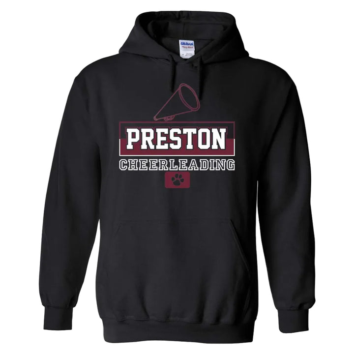 Preston High School Team Pullover Hoodie w/ Cheer Logo 