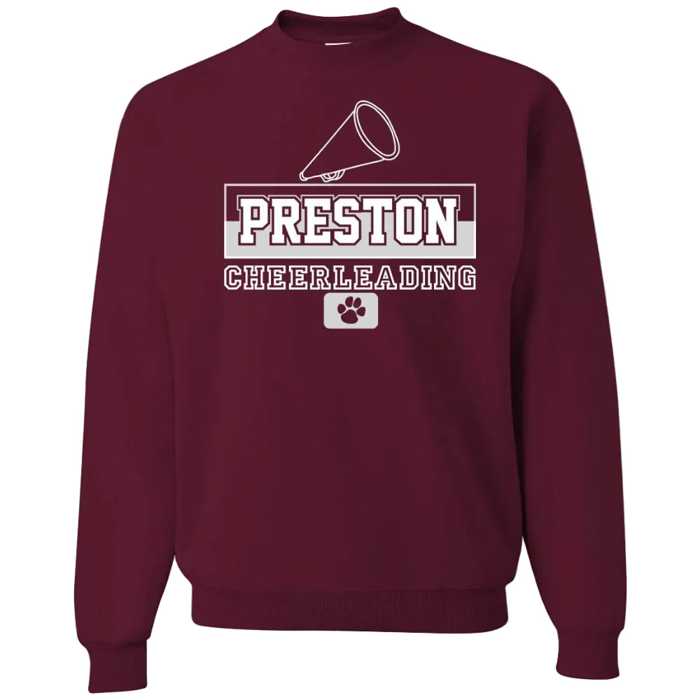 Preston High School Team Sweatshirt w/ Cheer Logo 
