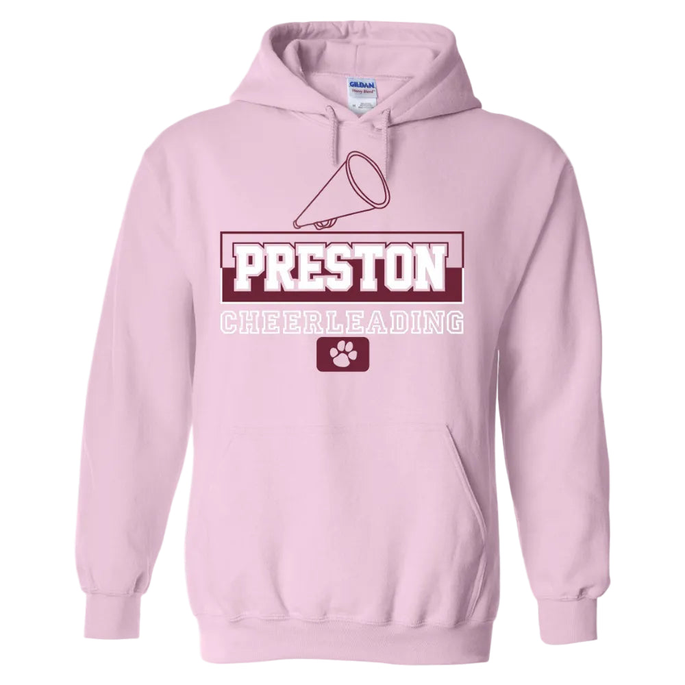 Preston High School Team Pullover Hoodie w/ Cheer Logo 