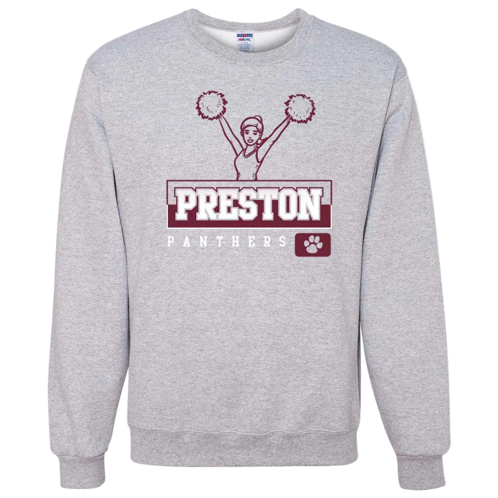 Preston High School Team Sweatshirt w/ Cheer Logo 
