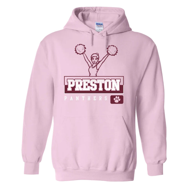 Preston High School Team Pullover Hoodie w/ Cheer Logo 