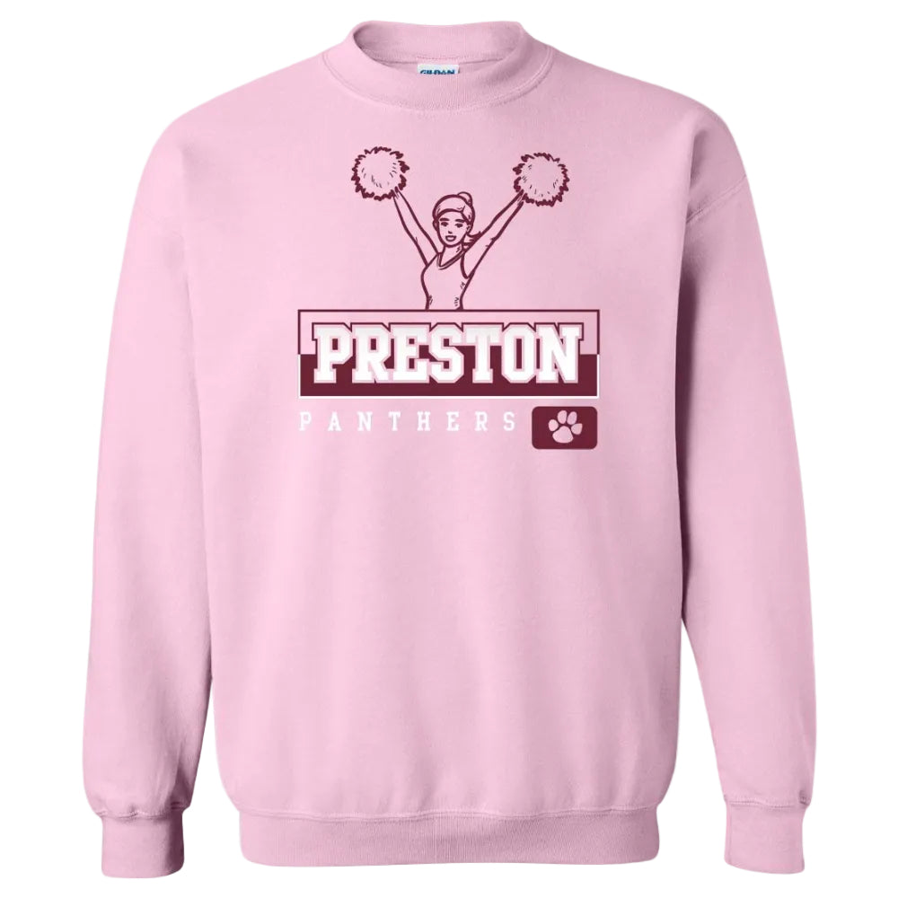Preston High School Team Sweatshirt w/ Cheer Logo 