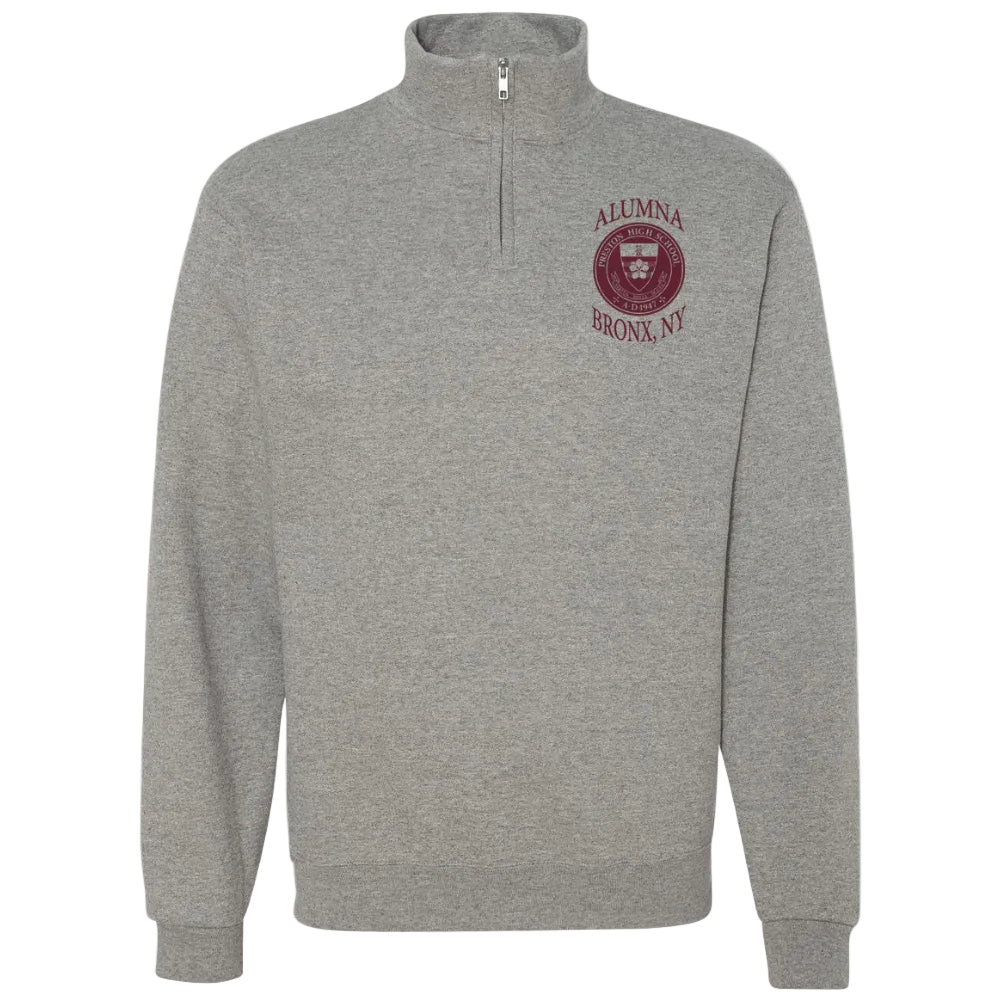 Preston High School Oxford Zip Sweatshirt w/ Alumna Logo 