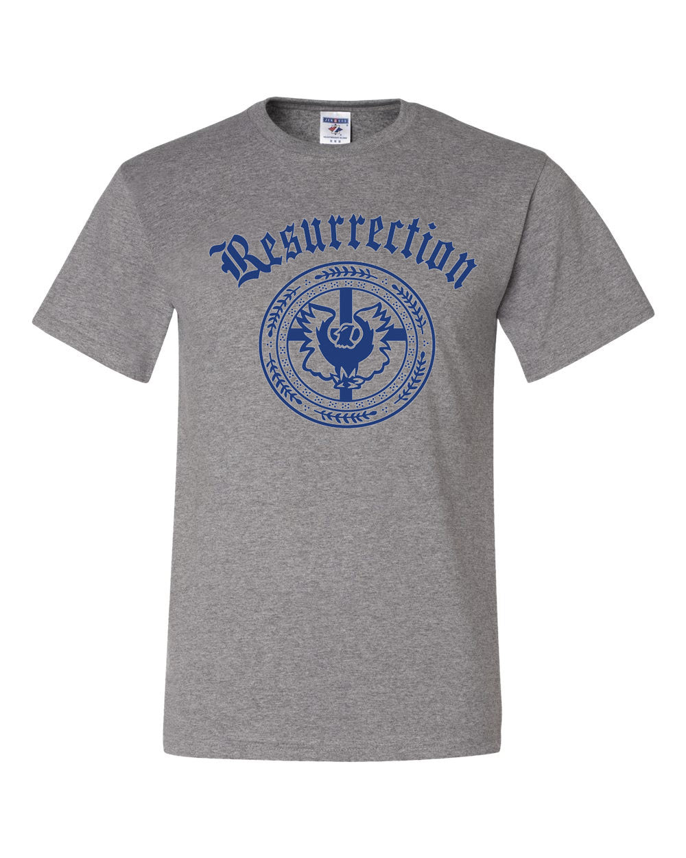 Resurrection School Oxford Short Sleeve Gym T-Shirt w/ Logo