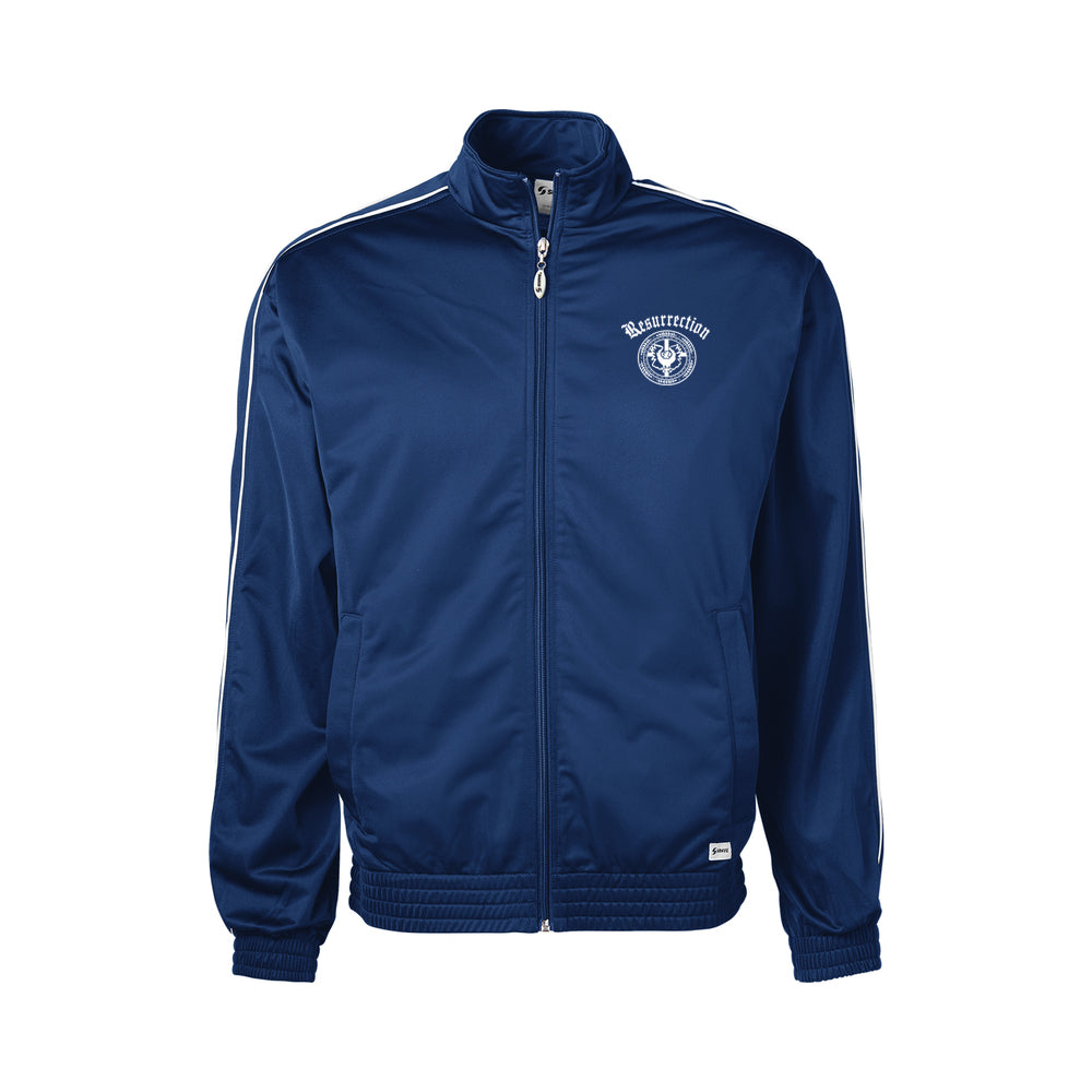 Resurrection School Navy Track Jacket w/ Logo
