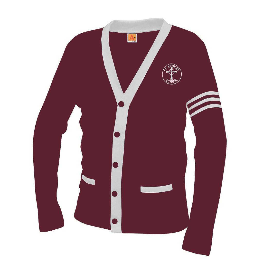 St. Anthony School Varsity 2 Pocket Cardigan w/ Logo