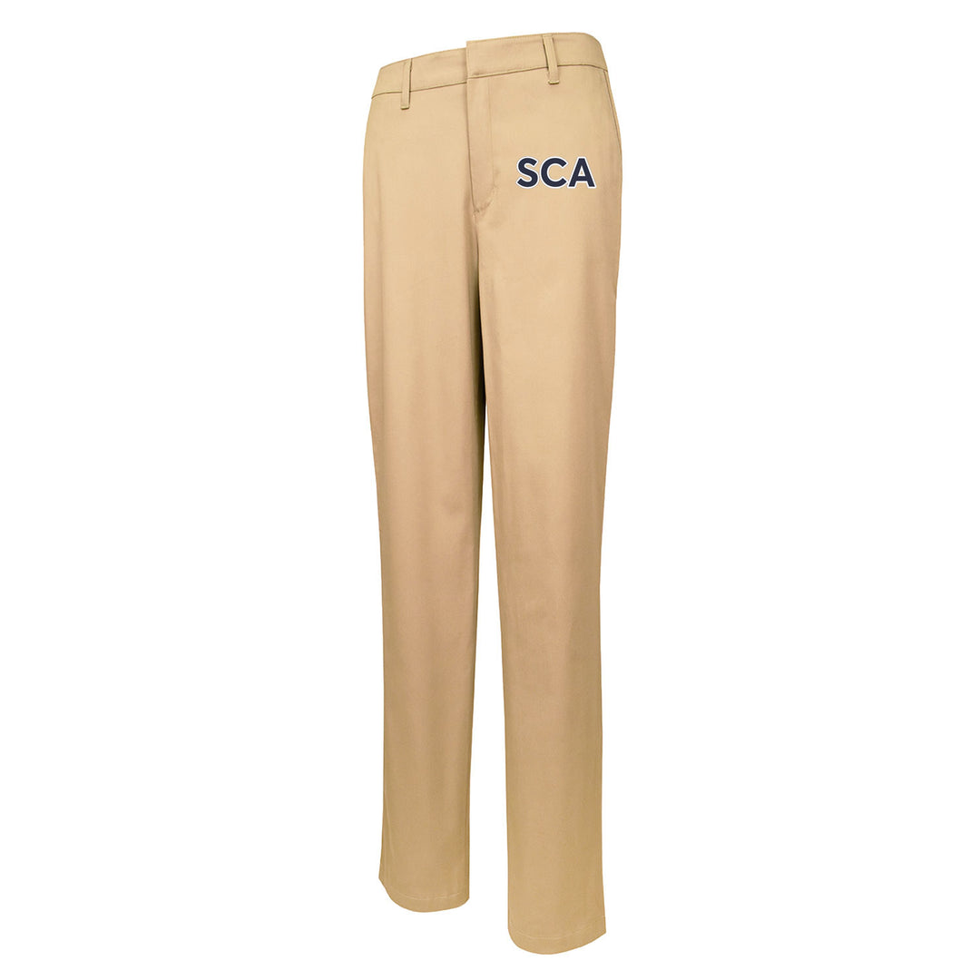 St. Catharine Academy Modern Fit Khaki Girls Slacks w/ Logo