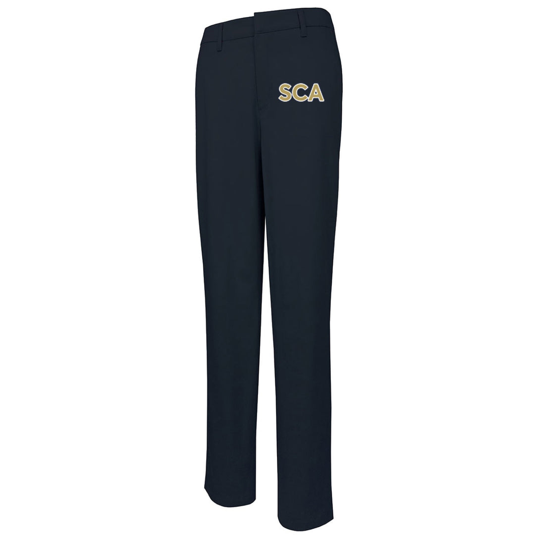 St. Catharine Academy Modern Fit Navy Girls Flat Front Slacks w/ Logo