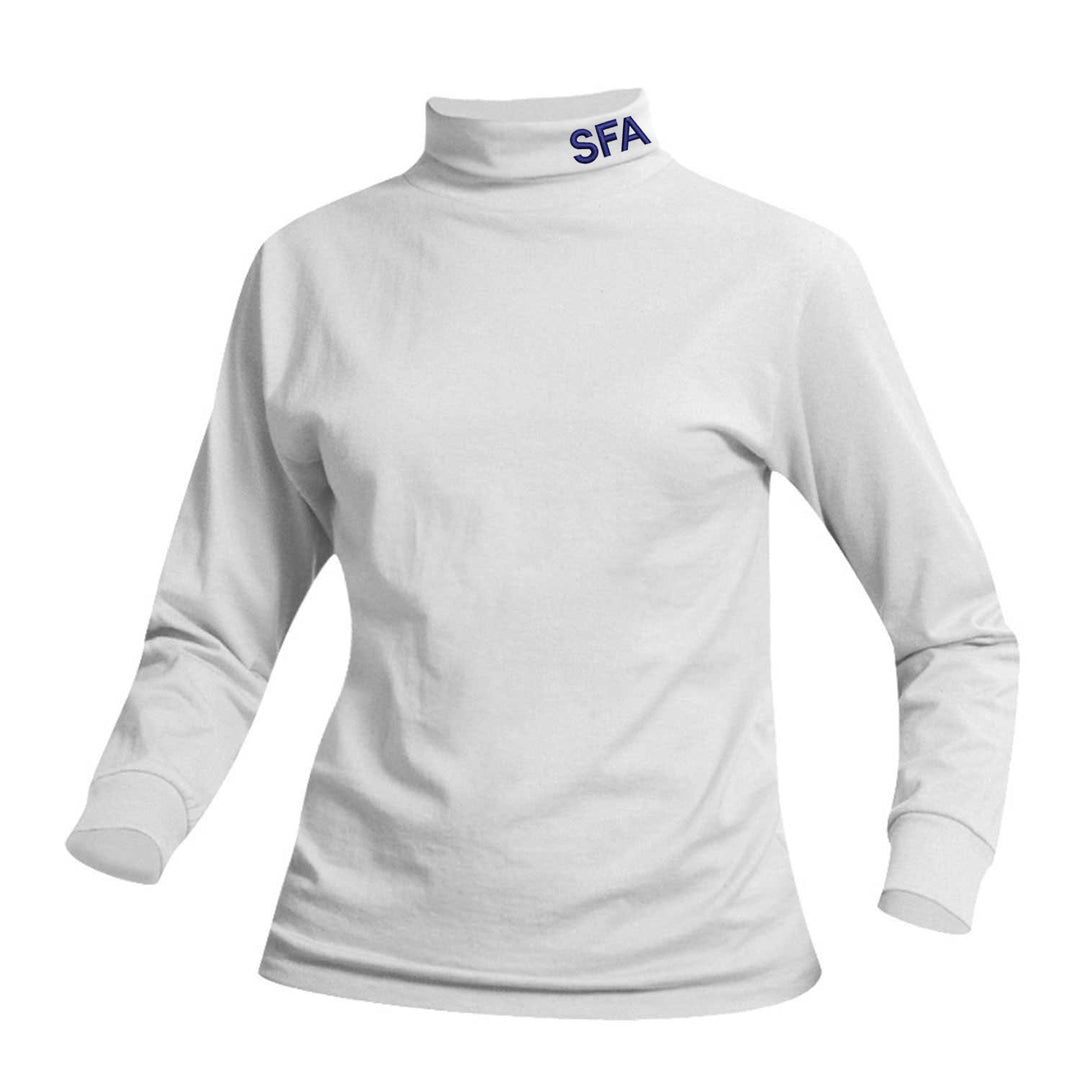 St. Francis of Assisi White Turtleneck w/ Logo