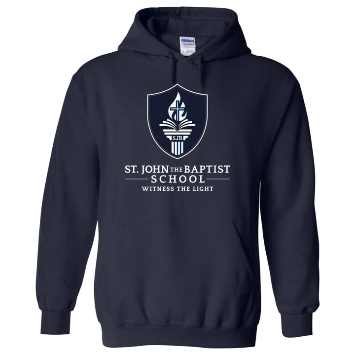 St. John the Baptist School Spirit Pullover Hoodie w/ Witness the Light Logo 